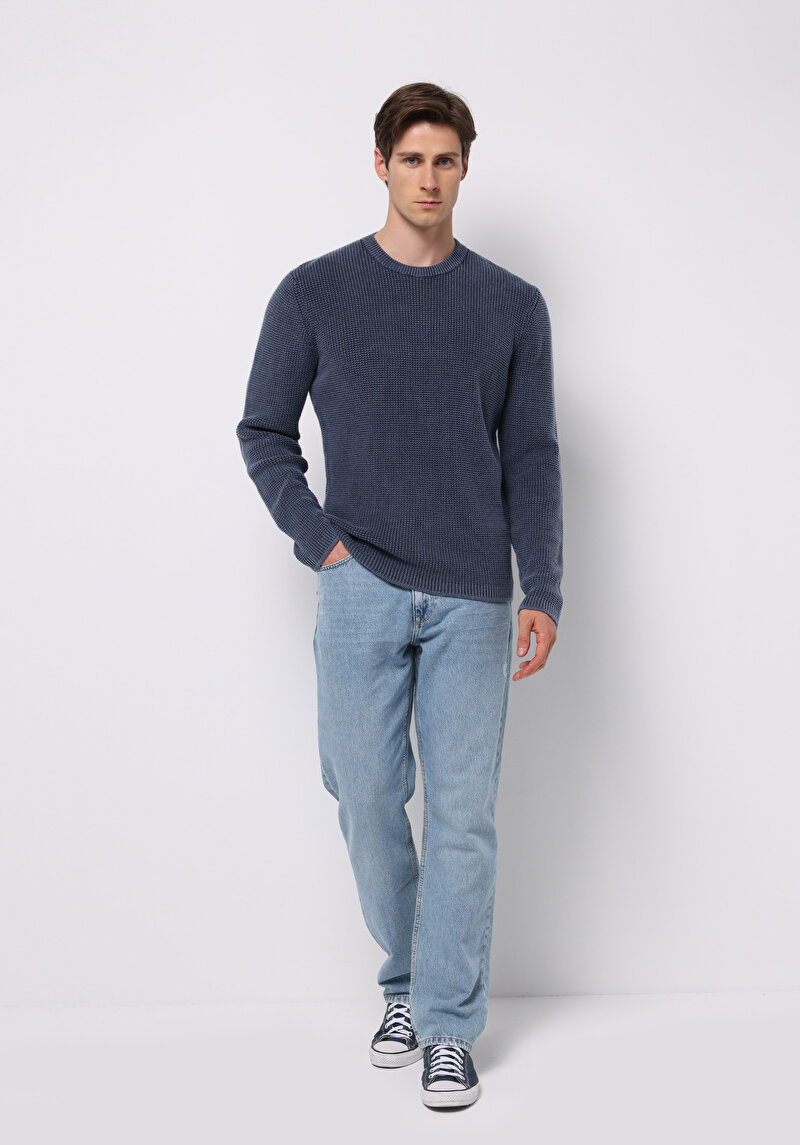 Imagine a Pulover De Barbati Albastru Regular Fit Cl1076731