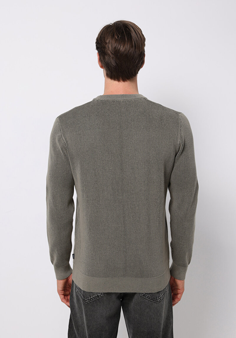 Afișați detalii pentru Pulover De Barbati Kaki Regular Fit  Cl1076739