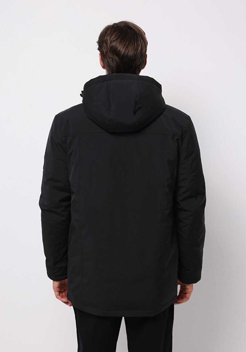 Imagine a Palton De Barbati Negru Regular Fit Cl1076886