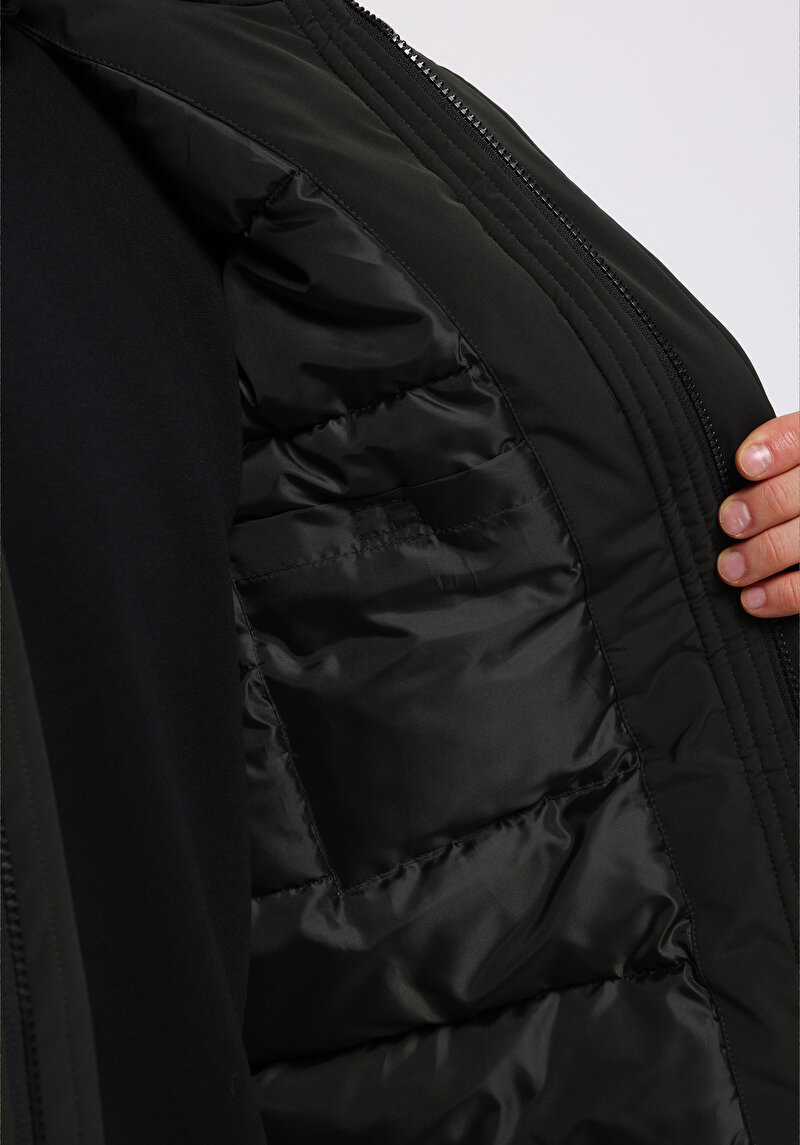 Afișați detalii pentru Palton De Barbati Kaki Regular Fit  Cl1076886