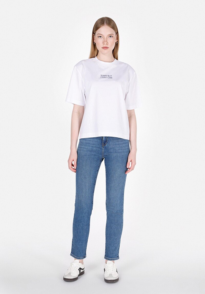 Imagine a Pantaloni De Dama Albastru Slim Fit 703 Carla Cl1073492