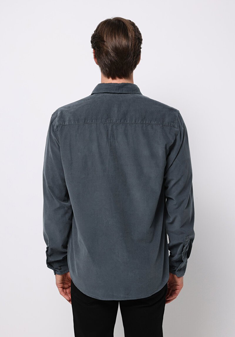 Afișați detalii pentru Camasa Cu Maneca Lunga De Barbati Verde Regular Fit  Cl1076851