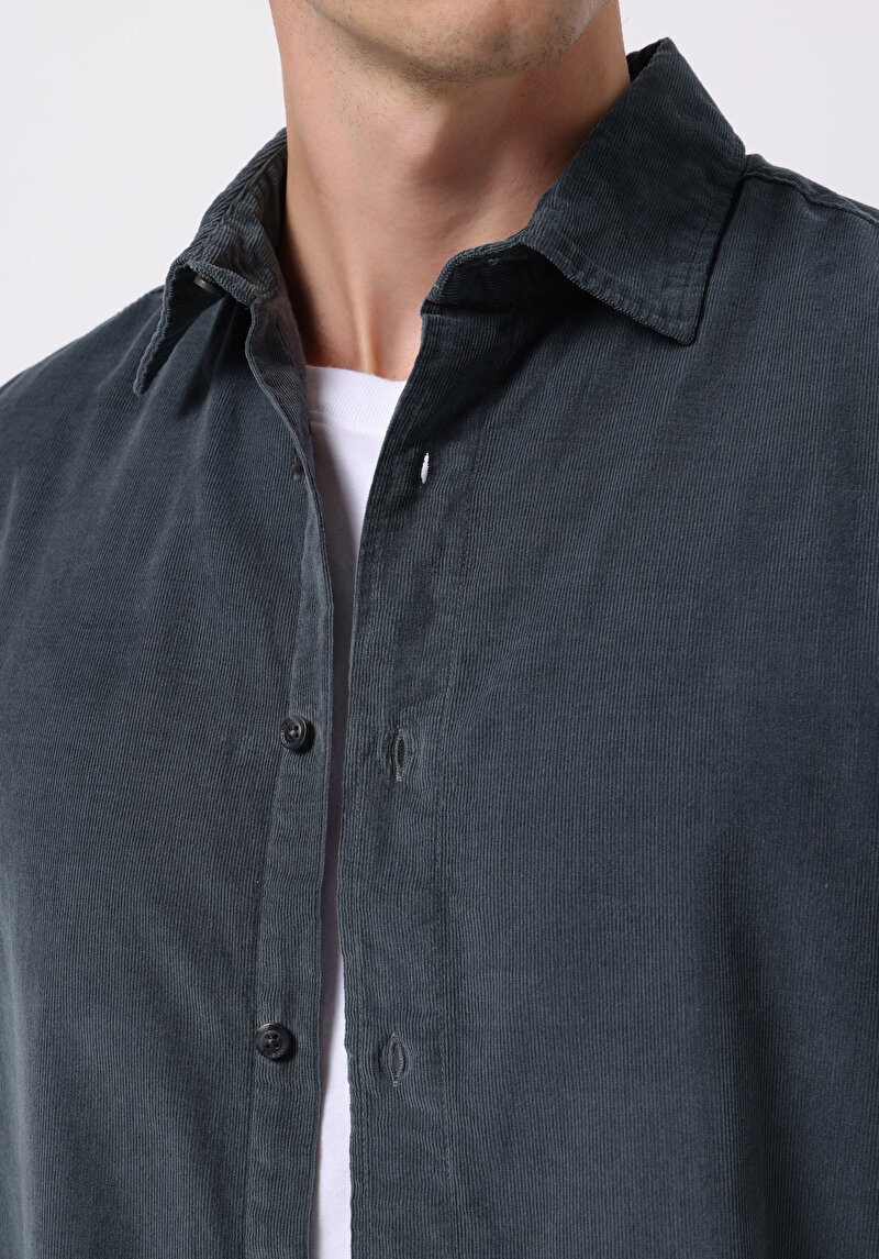 Afișați detalii pentru Camasa Cu Maneca Lunga De Barbati Verde Regular Fit  Cl1076851