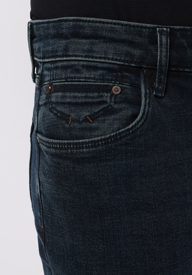 Afișați detalii pentru Pantaloni De Barbati Albastru Inchis Slim Fit 041 Danny Cl1076963