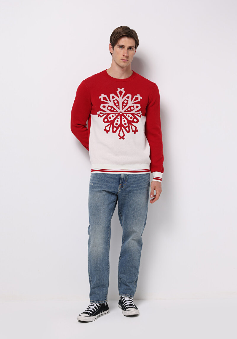 Imagine a Pulover De Barbati Roşu Regular Fit Cl1077275