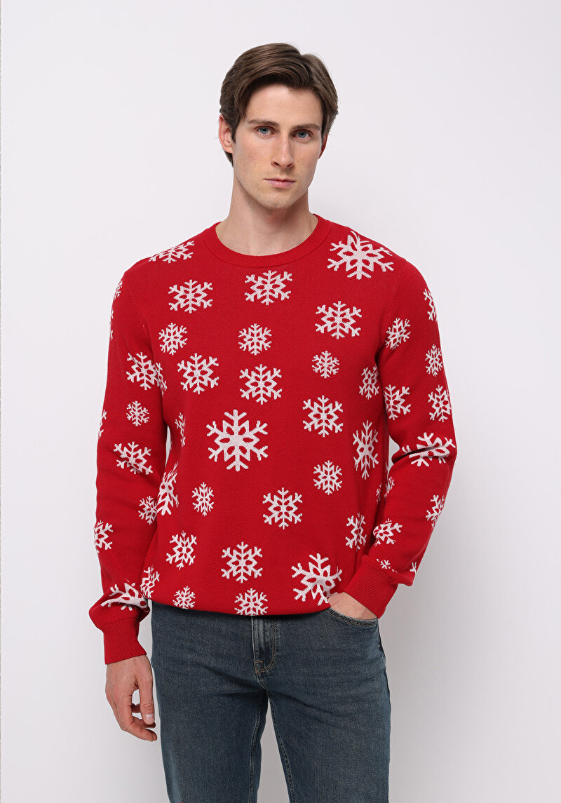 Imagine a Pulover De Barbati Roşu Regular Fit  Cl1077445