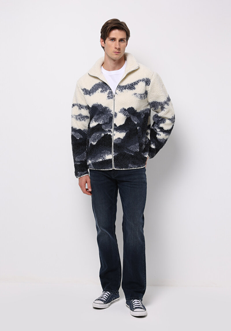 Imagine a Jacheta De Barbati Ecru Comfort Fit Cl1077466