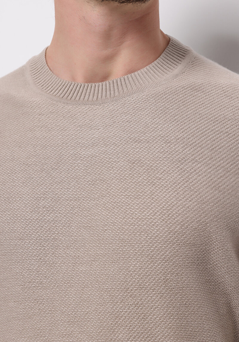 Imagine a Pulover De Barbati Bej Regular Fit Cl1076471