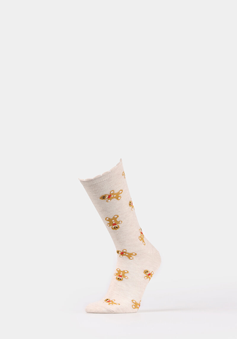 Imagine a Sosete De Dama Bej Modern Fit  Cl1077536