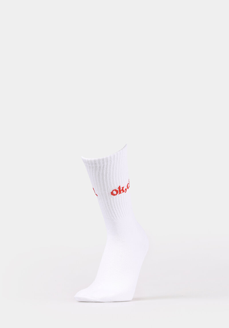 Imagine a Sosete De Dama Alb Modern Fit  Cl1079566