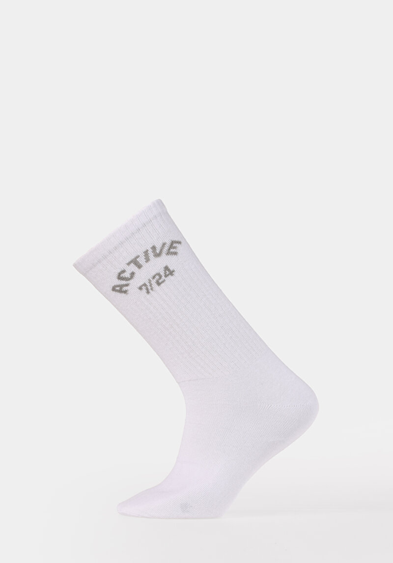 Imagine a Sosete De Barbati Alb Modern Fit  Cl1078015