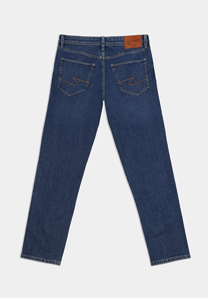 Afișați detalii pentru Pantaloni De Barbati Albastru Straight Fit 044 Karl Cl1076555