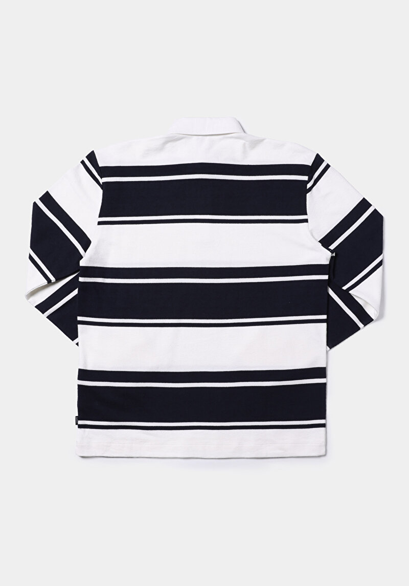 Afișați detalii pentru Tricou Cu Maneca Lunga De Barbati Albastru Marin Comfort Fit  Cl1077434