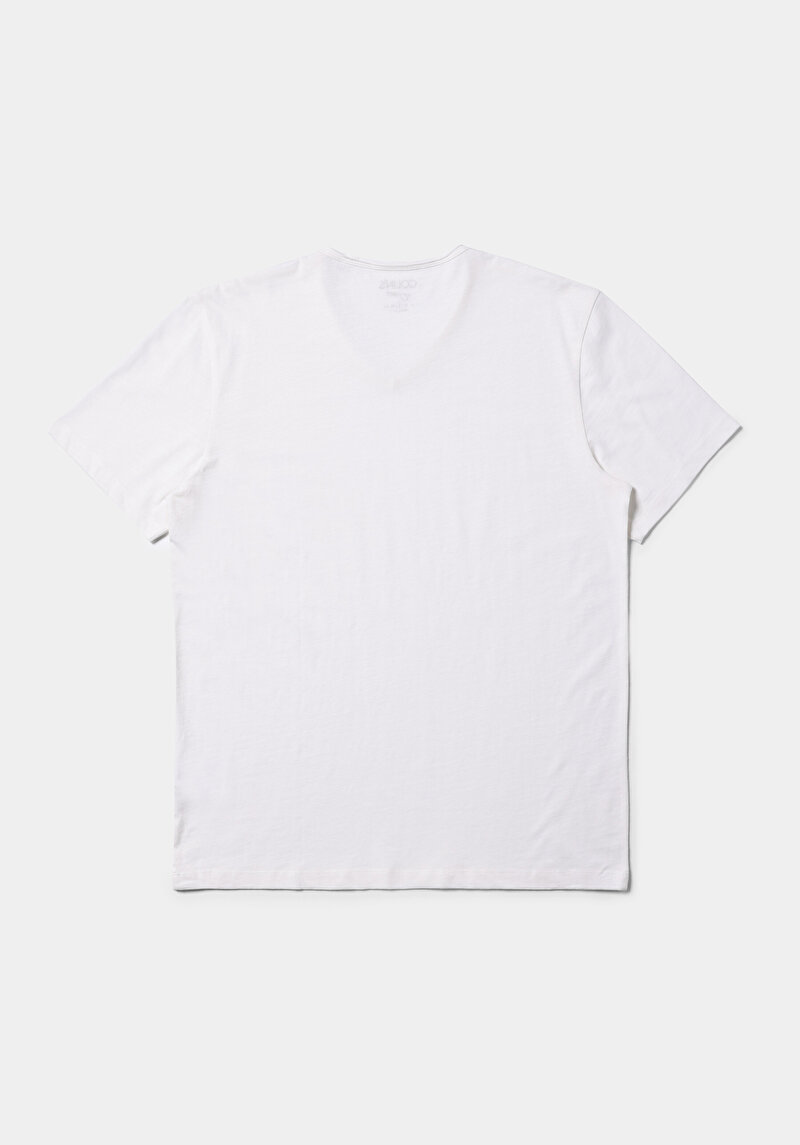 Afișați detalii pentru Tricou Cu Maneca Scurta De Barbati Alb Regular Fit  Cl1058584