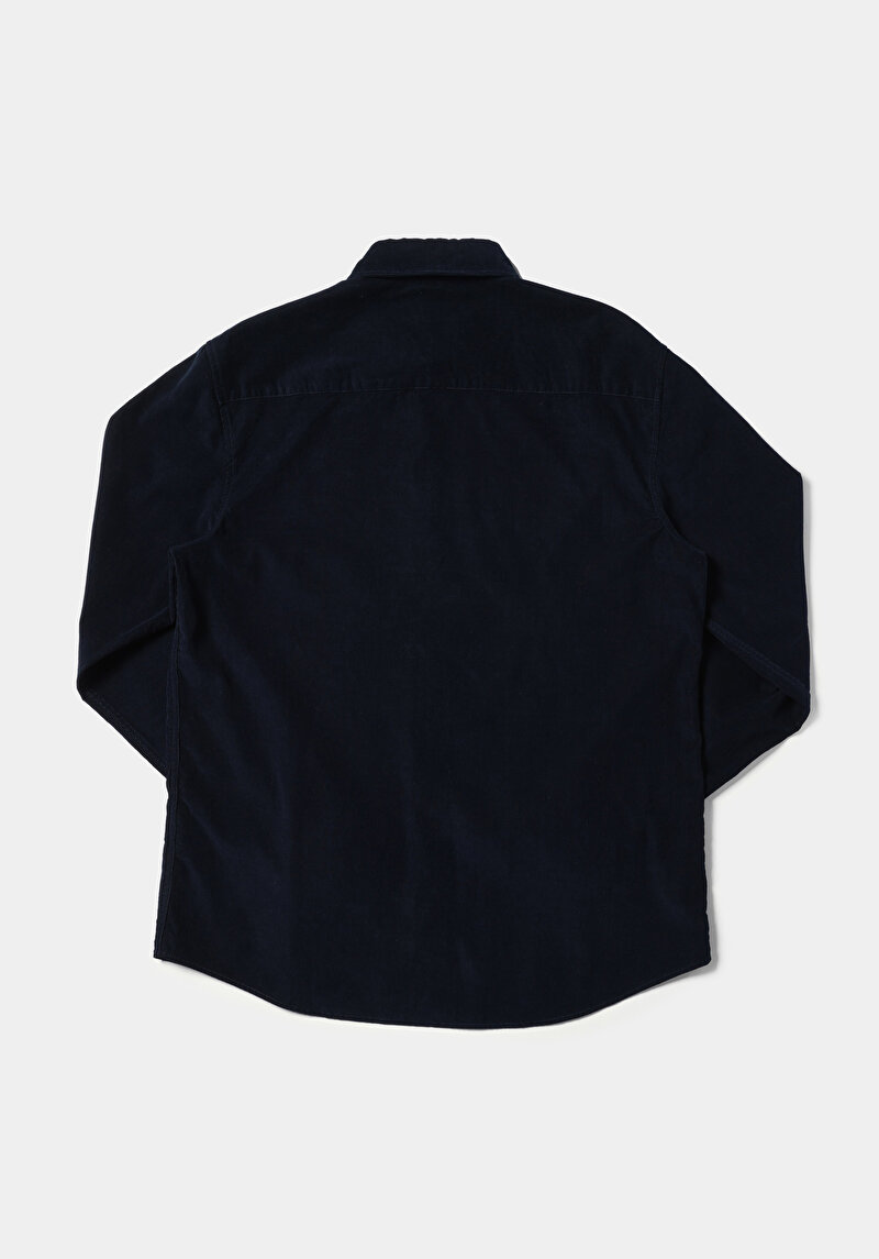 Afișați detalii pentru Camasa Cu Maneca Lunga De Barbati Albastru Marin Regular Fit  Cl1076851