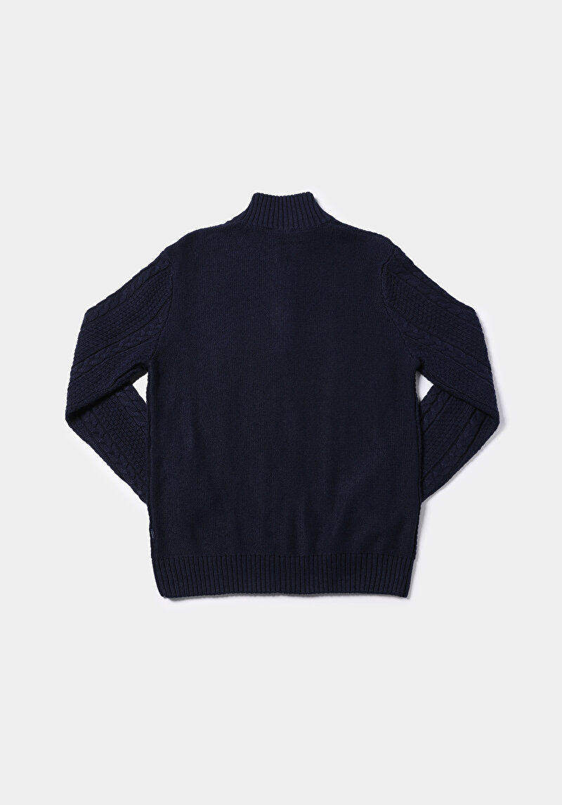 Afișați detalii pentru Pulover De Barbati Albastru Marin Regular Fit  Cl1076243