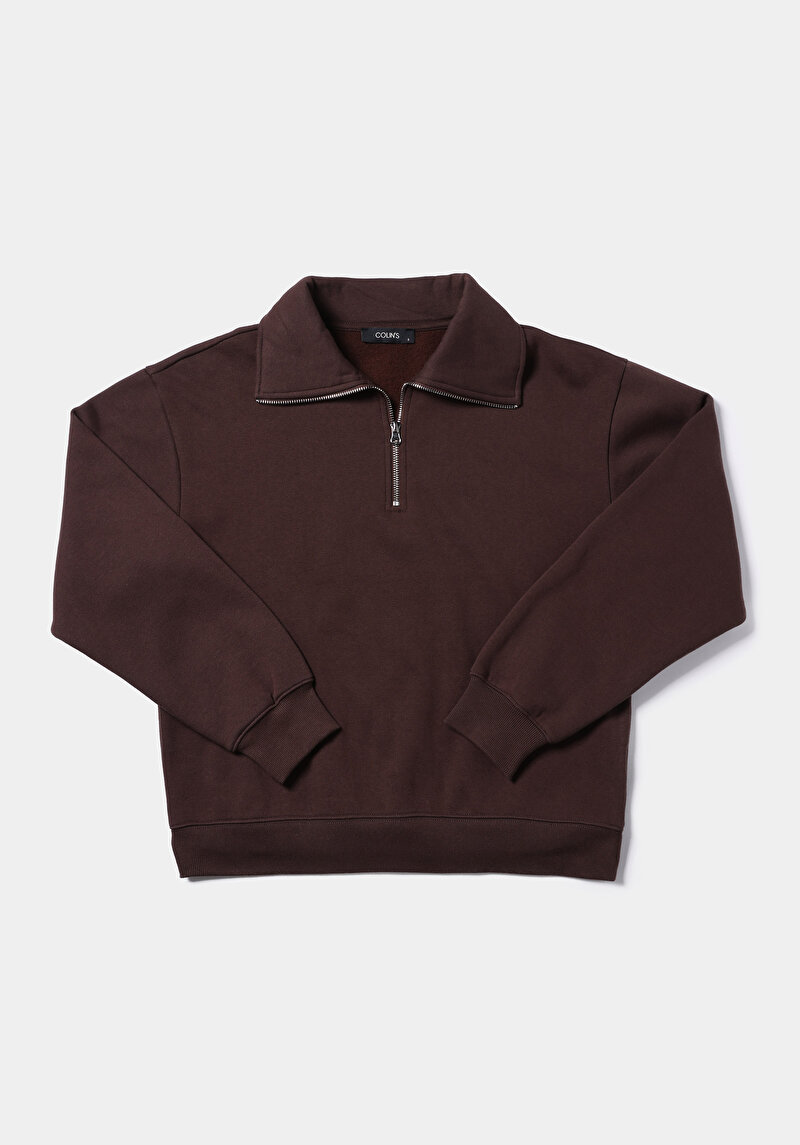 Afișați detalii pentru Hanorac / Bluza De Dama Maro Regular Fit  Cl1065678