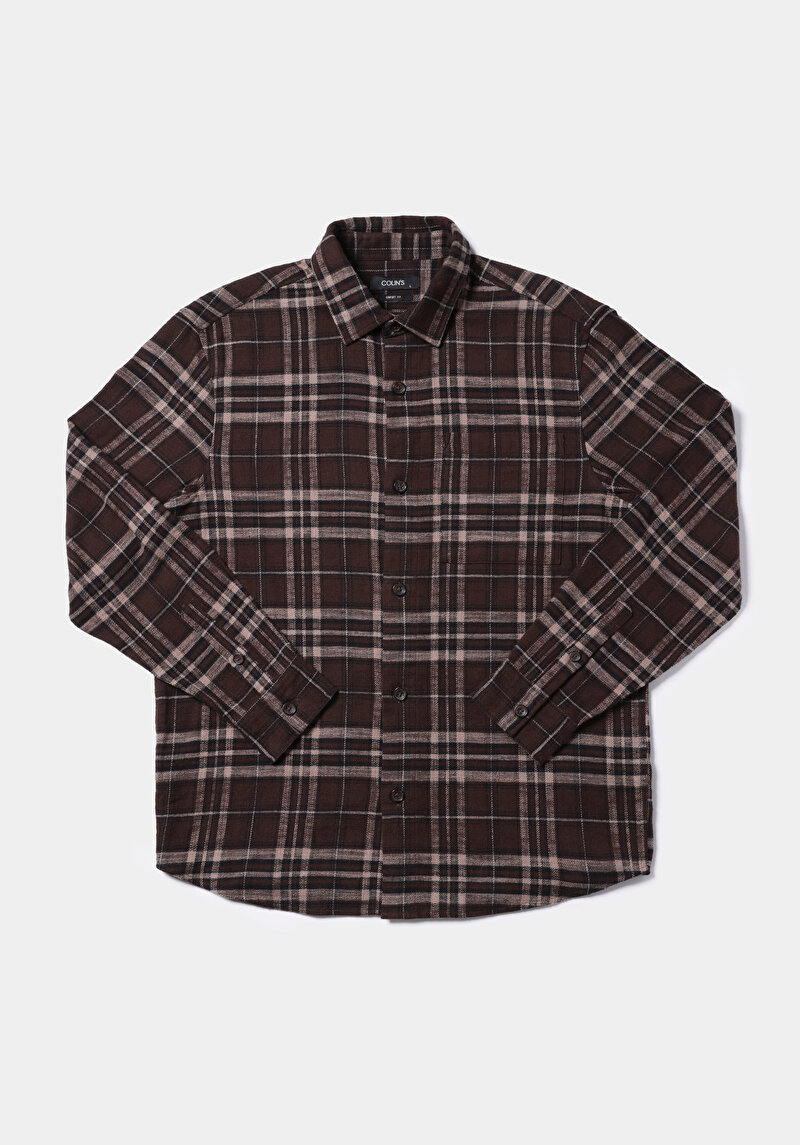 Afișați detalii pentru Camasa Cu Maneca Lunga De Barbati Maro Comfort Fit  Cl1076281