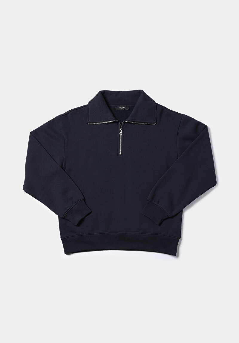 Afișați detalii pentru Hanorac / Bluza De Dama Albastru Marin Regular Fit  Cl1065678