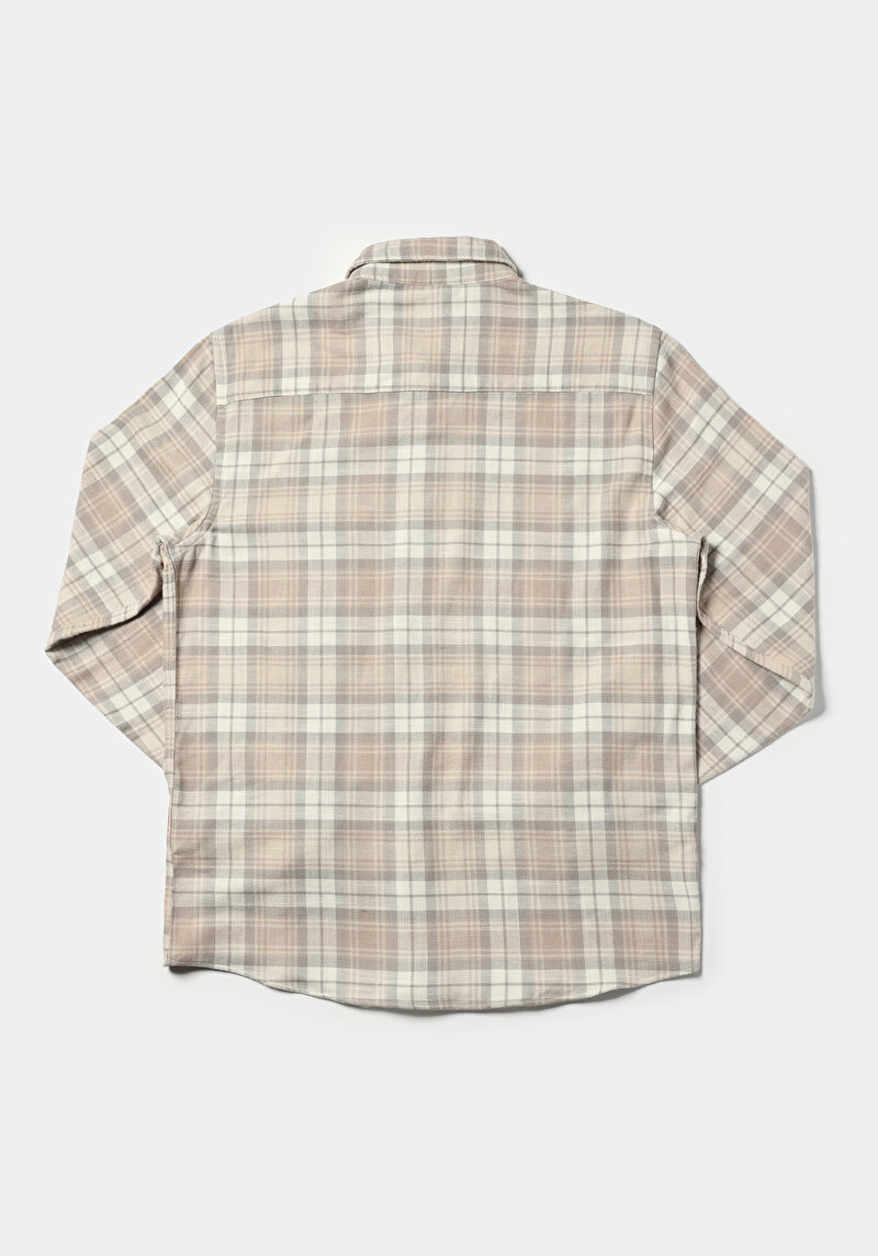 Afișați detalii pentru Camasa Cu Maneca Lunga De Barbati Bej Regular Fit  Cl1076286