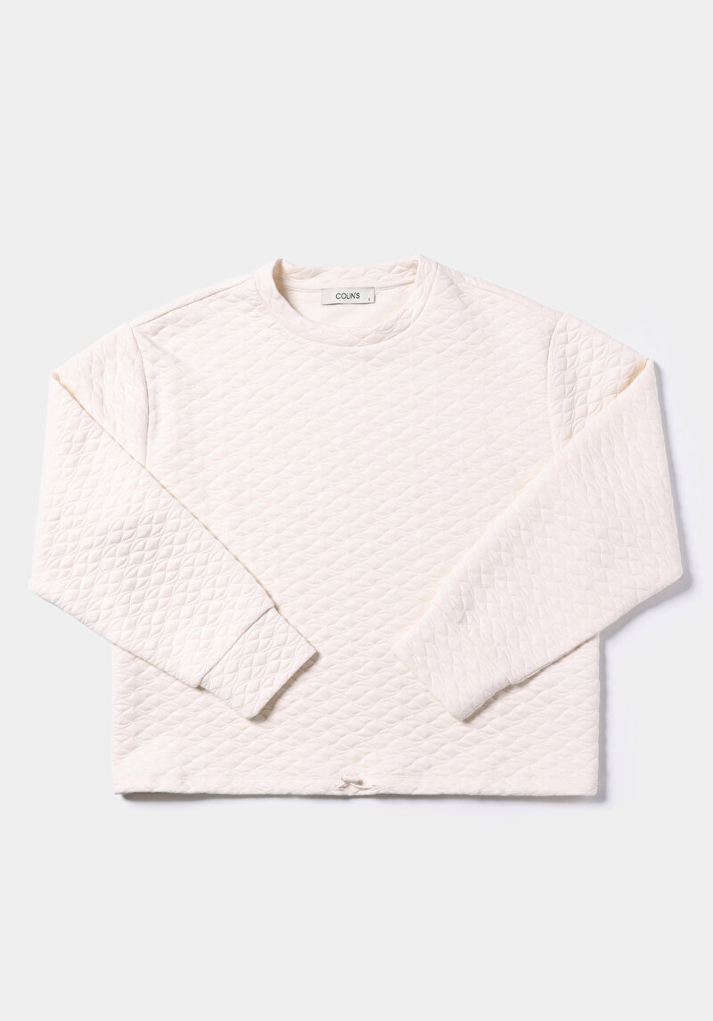 Afișați detalii pentru Hanorac / Bluza De Dama Ecru Regular Fit  Cl1075475