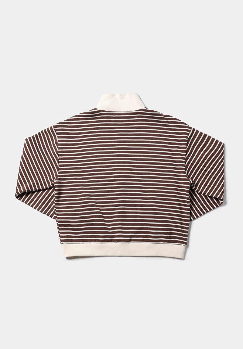 Afișați detalii pentru Hanorac / Bluza De Dama Maro Regular Fit  Cl1076356