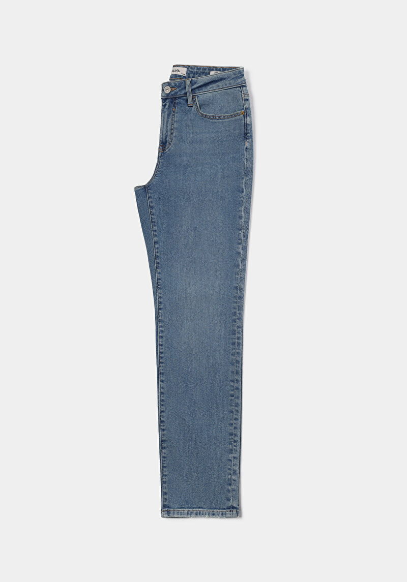 Afișați detalii pentru Pantaloni De Dama Albastru Slim Fit 703 Carla Cl1076571