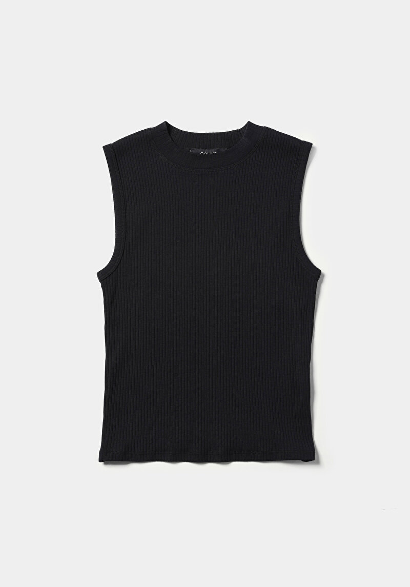 Afișați detalii pentru Pulover Cu Mâneci Scurte De Dama Negru Slim Fit  Cl1070207