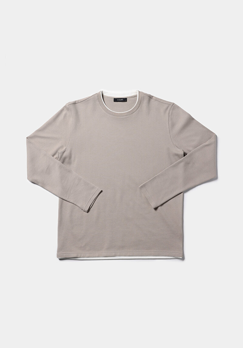 Afișați detalii pentru Tricou Cu Maneca Lunga De Barbati Vizon Regular Fit  Cl1076433