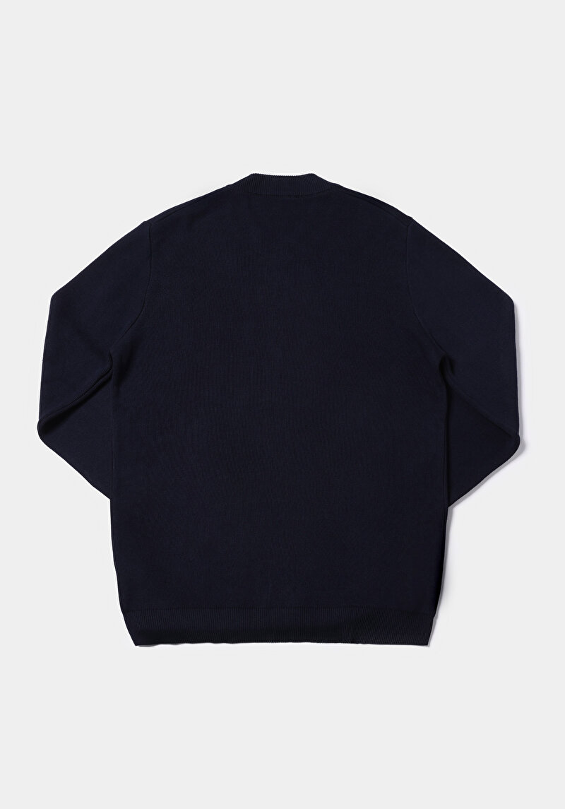 Afișați detalii pentru Cardigan De Barbati Albastru Marin Regular Fit  Cl1076576