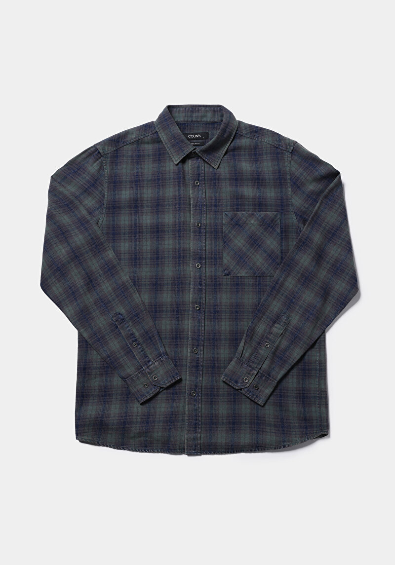 Afișați detalii pentru Camasa Cu Maneca Lunga De Barbati Verde Regular Fit  Cl1077508