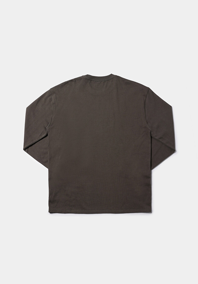 Afișați detalii pentru Tricou Cu Maneca Lunga De Barbati Kaki Comfort Fit  Cl1076435