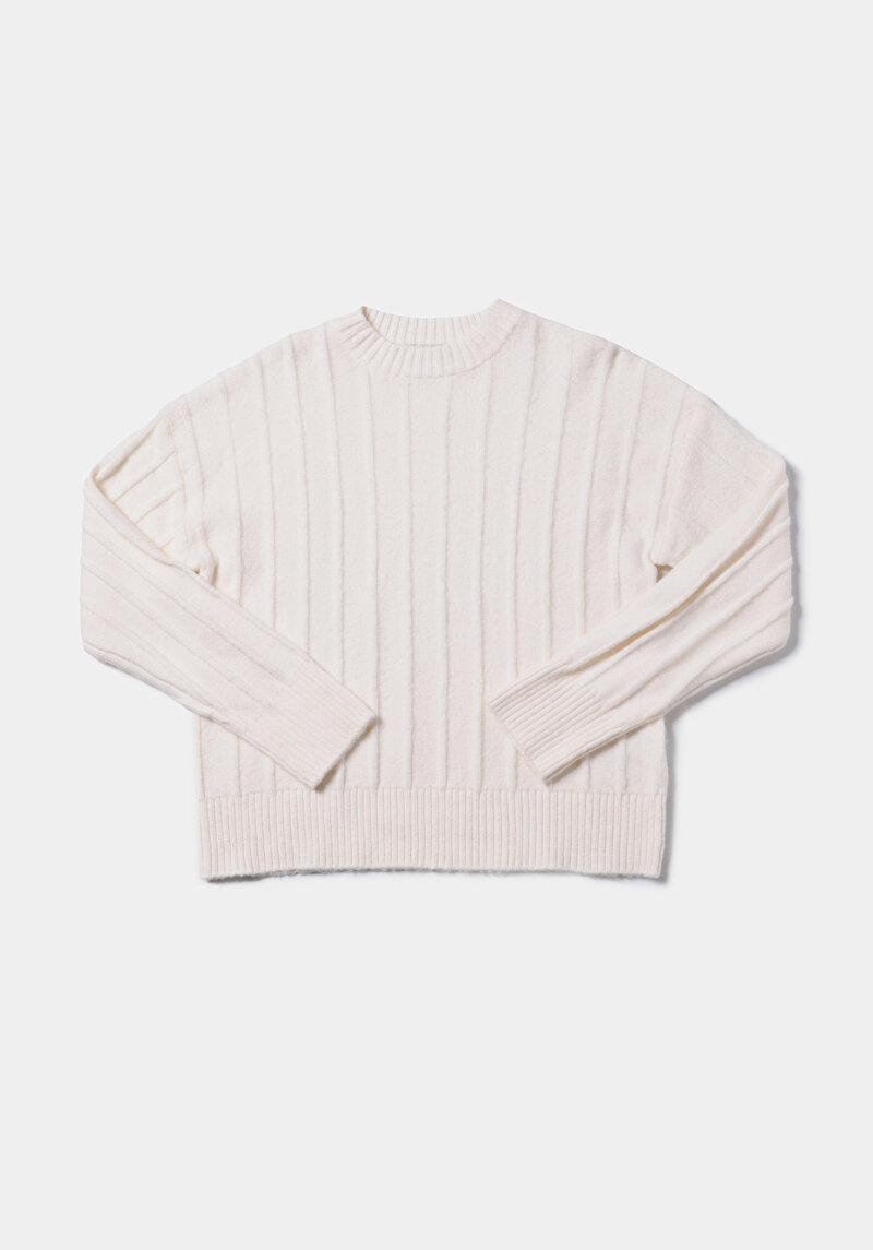 Afișați detalii pentru Pulover De Dama Alb Regular Fit  Cl1076880