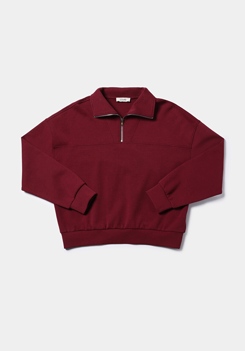 Afișați detalii pentru Hanorac / Bluza De Dama Bordo Regular Fit  Cl1076443