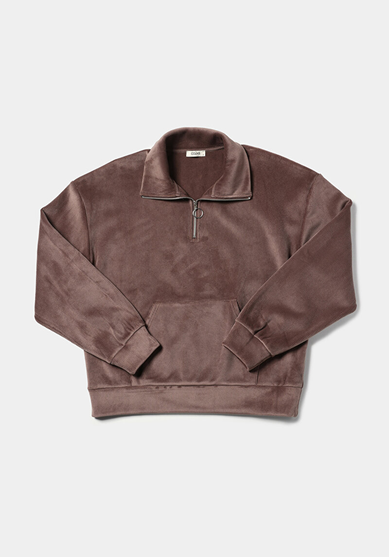 Afișați detalii pentru Hanorac / Bluza De Dama Maro Regular Fit  Cl1076586