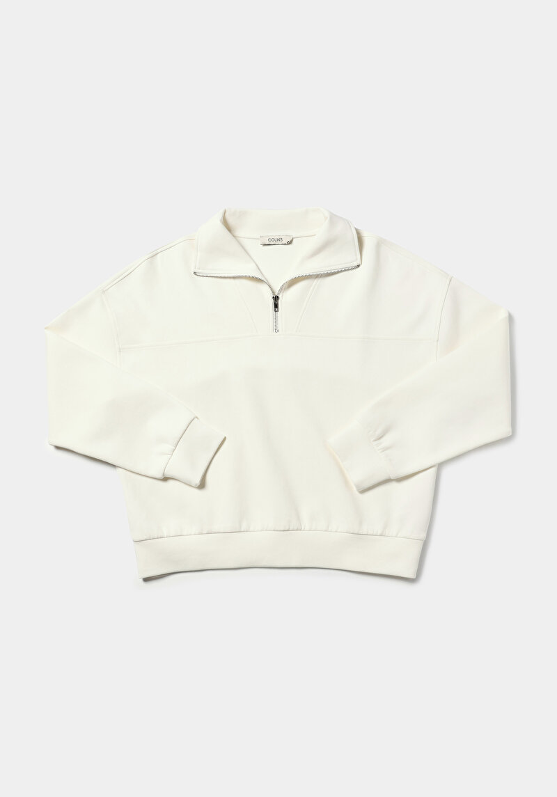 Afișați detalii pentru Hanorac / Bluza De Dama Alb Regular Fit  Cl1076443