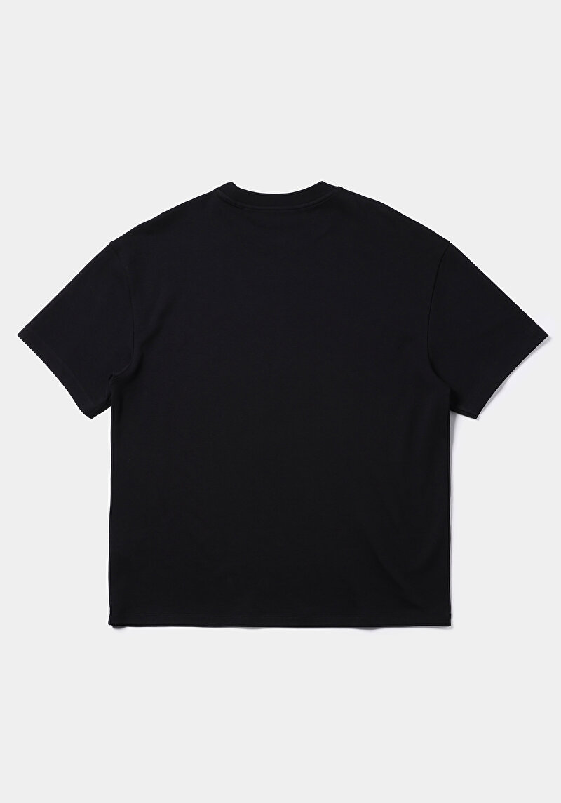 Afișați detalii pentru Tricou Cu Maneca Scurta De Barbati Negru Oversize Fit  Cl1076602