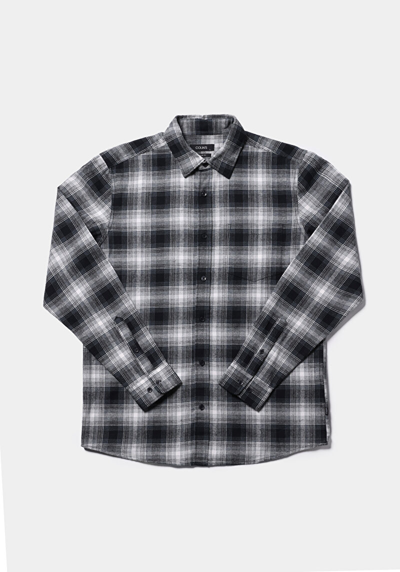 Afișați detalii pentru Camasa Cu Maneca Lunga De Barbati Albastru Marin Regular Fit  Cl1077584