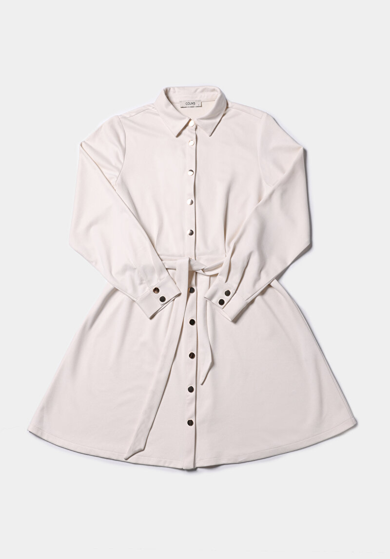 Afișați detalii pentru Rochie De Dama Ecru Regular Fit  Cl1075624