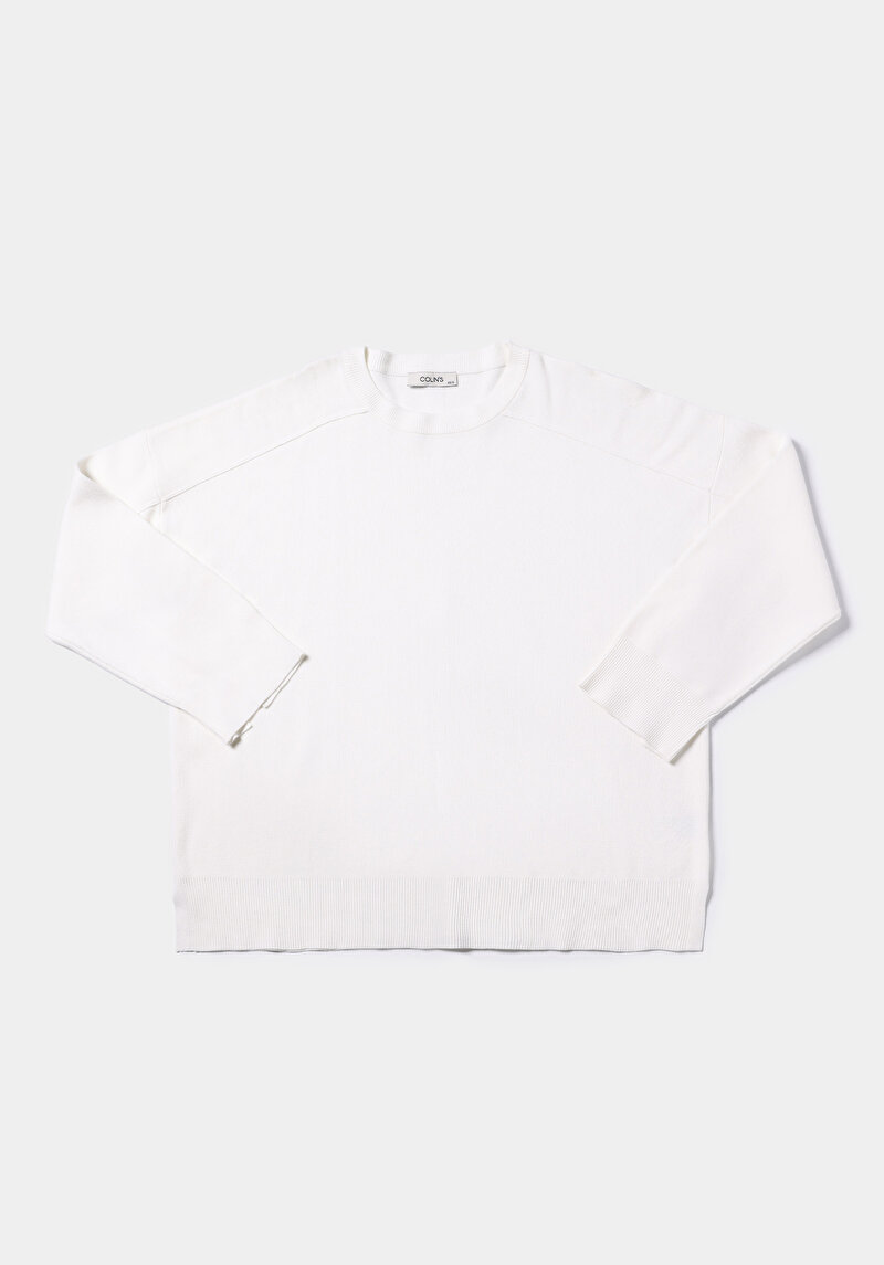 Afișați detalii pentru Pulover De Dama Alb Relaxed Fit  Cl1075626