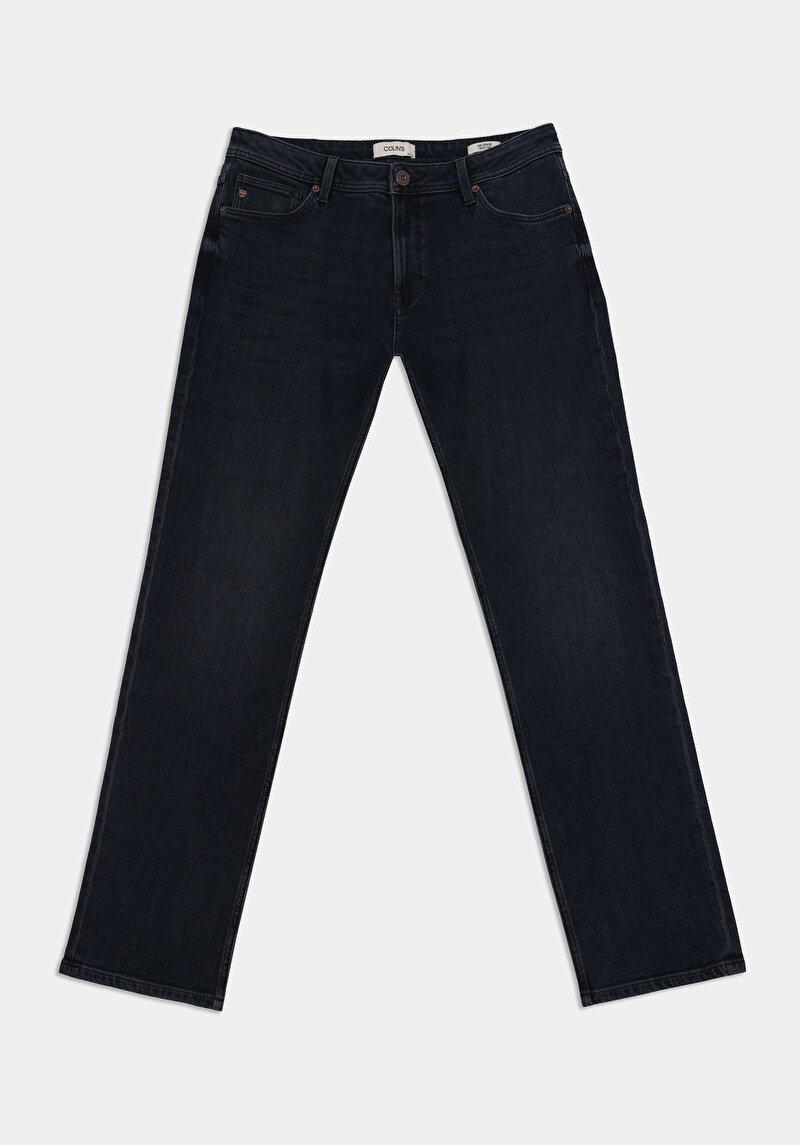 Afișați detalii pentru Pantaloni De Barbati Albastru Inchis Regular Fit 045 David Cl1076903