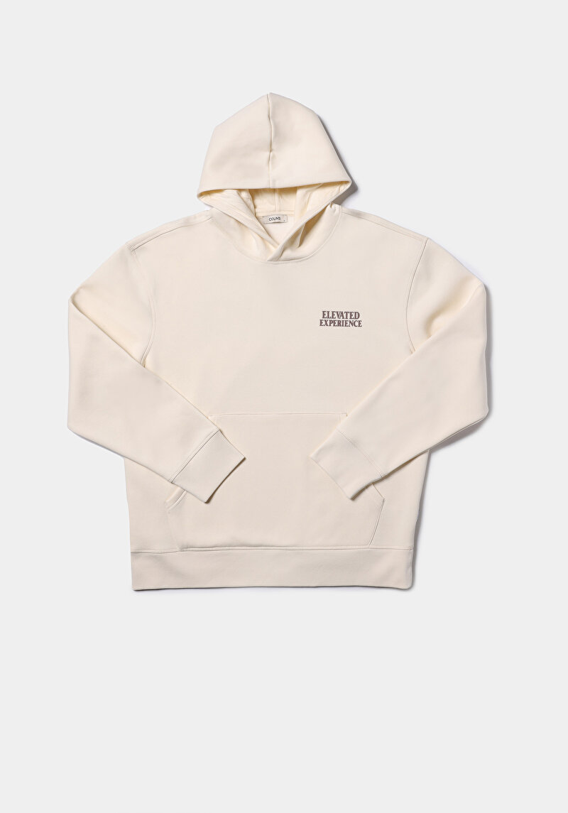 Afișați detalii pentru Hanorac / Bluza De Barbati Ecru Comfort Fit  Cl1077595