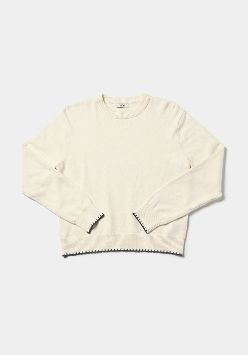 Afișați detalii pentru Pulover De Dama Ecru Regular Fit  Cl1076616