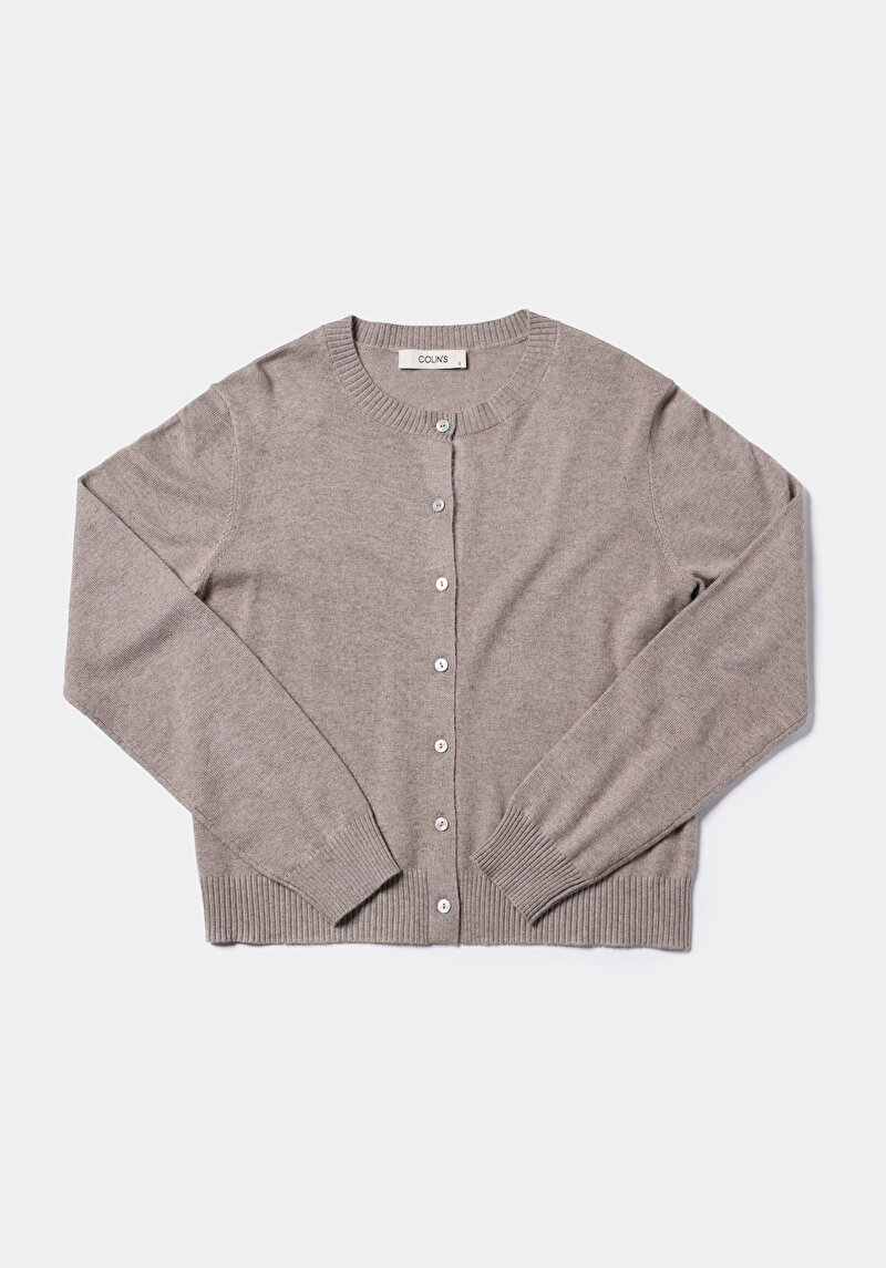 Afișați detalii pentru Cardigan De Dama Bej Slim Fit  Cl1076473