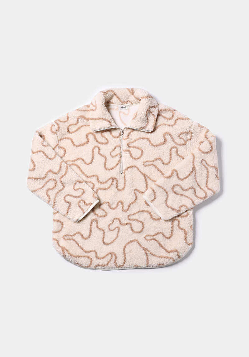 Afișați detalii pentru Hanorac / Bluza De Dama Alb Regular Fit  Cl1077083