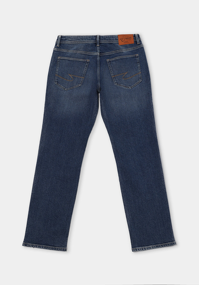 Afișați detalii pentru Pantaloni De Barbati Albastru Regular Fit 045 David Cl1076528