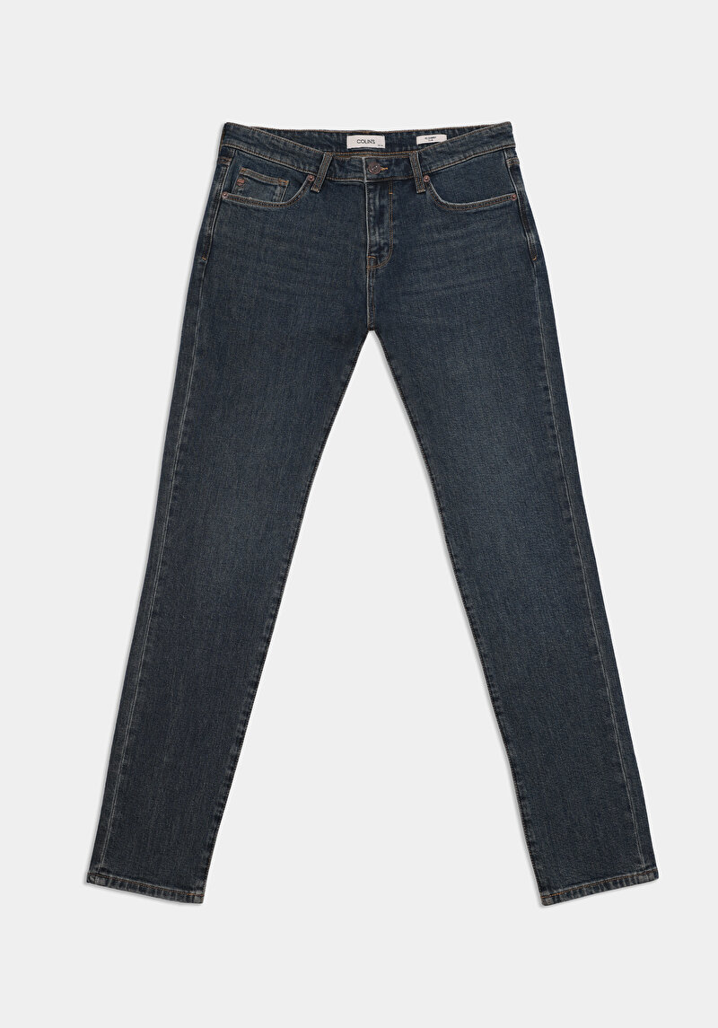 Afișați detalii pentru Pantaloni De Barbati Albastru Inchis Slim Fit 041 Danny Cl1076539