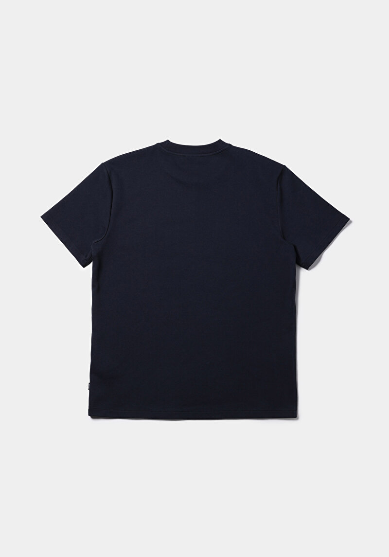 Afișați detalii pentru Tricou Cu Maneca Scurta De Barbati Albastru Marin Comfort Fit  Cl1075841