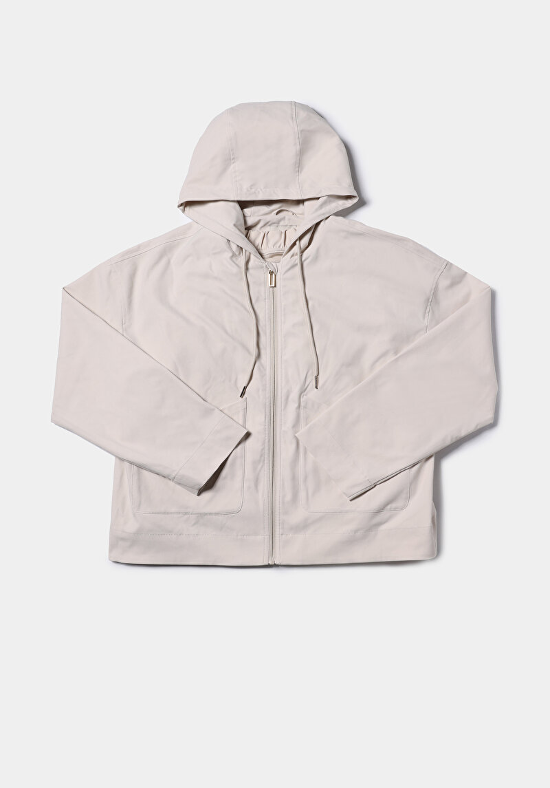 Afișați detalii pentru Jacheta De Ploaıe De Dama Ecru Regular Fit  Cl1077680