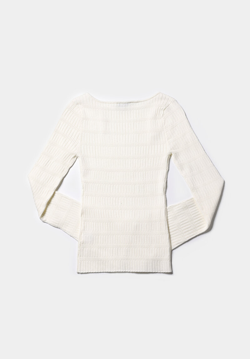 Afișați detalii pentru Pulover De Dama Alb Slim Fit  Cl1077158